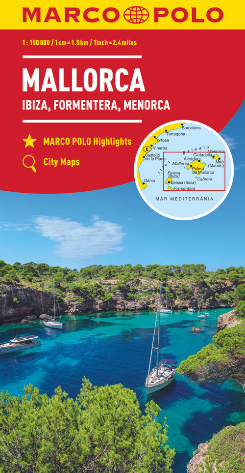 MARCO POLO Karte Mallorca, Ibiza, Formentera, Menorca 1:150 000