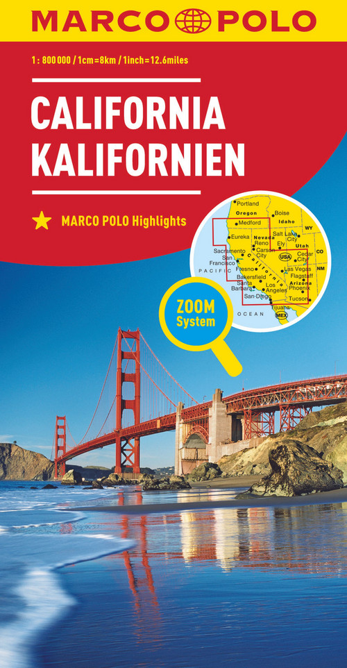 MARCO POLO Länderkarte Kalifornien 1:800 000