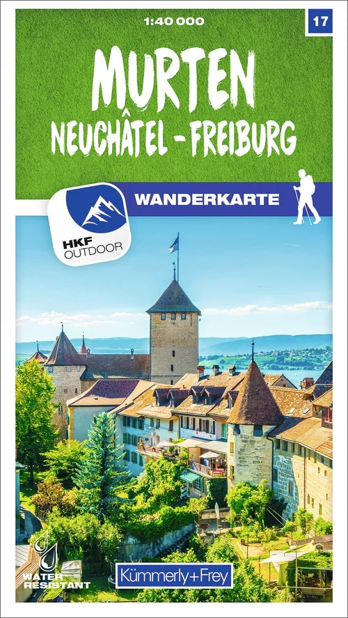 Schweiz, Murten, Nr. 17, Wanderkarte, 1:40'000 Schweiz, Murten, Nr. 17, Wanderkarte, 1:40'000