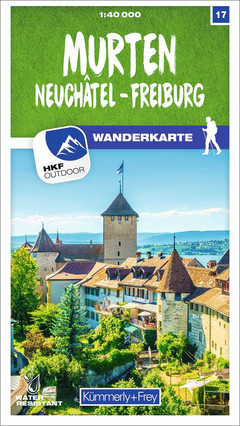 Schweiz, Murten, Nr. 17, Wanderkarte, 1:40'000