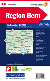 Suisse, Région Berne, Nr. 09, carte cycliste 1:60'000 Suisse, Région Berne, Nr. 09, carte cycliste 1:60'000