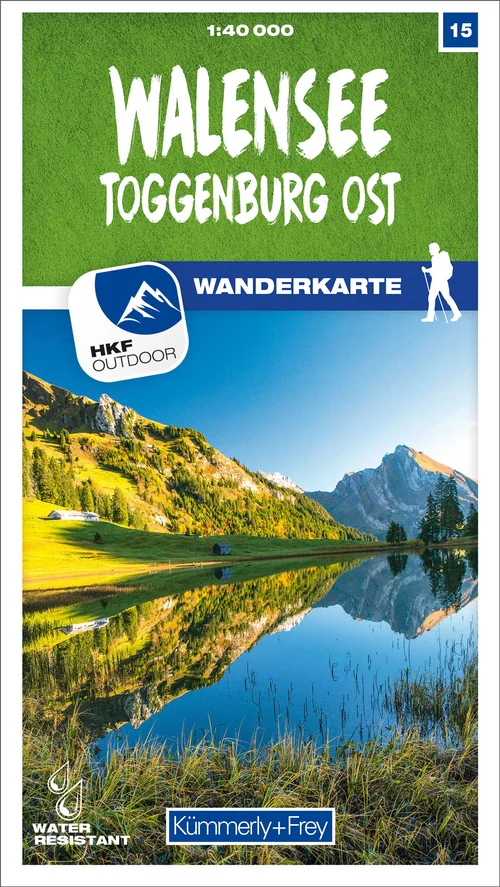 Switzerland, Walensee - Toggenburg East, No. 15, hiking map 1:40,000