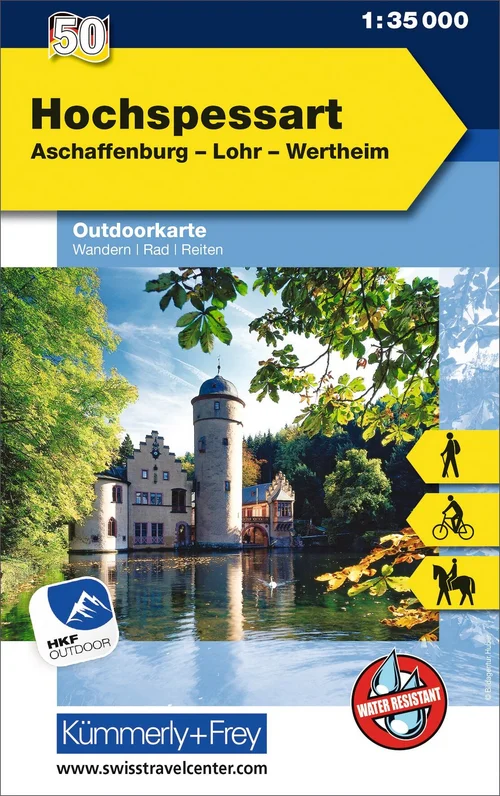Germany, High Spessart, Nr. 50, Outdoor map 1:35'000
