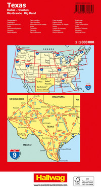 États-Unis, Texas, Nr. 9, Carte routière 1:1Mio. États-Unis, Texas, Nr. 9, Carte routière 1:1Mio.