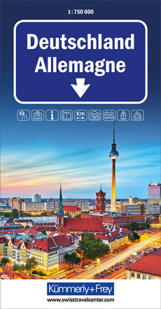 Deutschland Strassenkarte 1:750 000