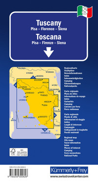 Italien, Toskana, Nr. 08, Regionalstrassenkarte 1:200'000