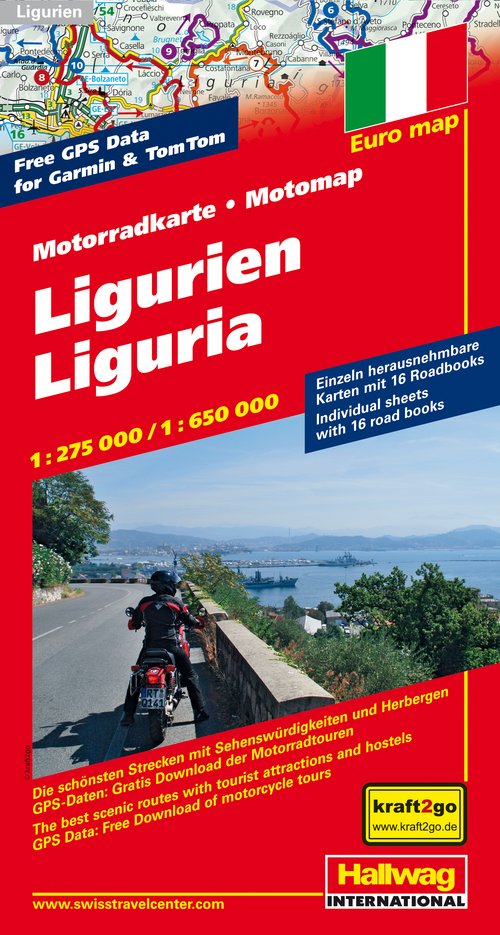 Liguria MotoMap 1:275 000 / 1:650 000