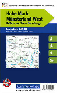 Germany, Hohe Mark - Münsterland West, Nr. 60, Outdoor map 1:50'000 Germany, Hohe Mark - Münsterland West, Nr. 60, Outdoor map 1:50'000