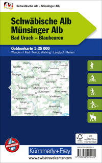 Germany, Swabian Alb - Münsinger Alb, Nr. 42, Outdoor map 1:35'000 Germany, Swabian Alb - Münsinger Alb, Nr. 42, Outdoor map 1:35'000