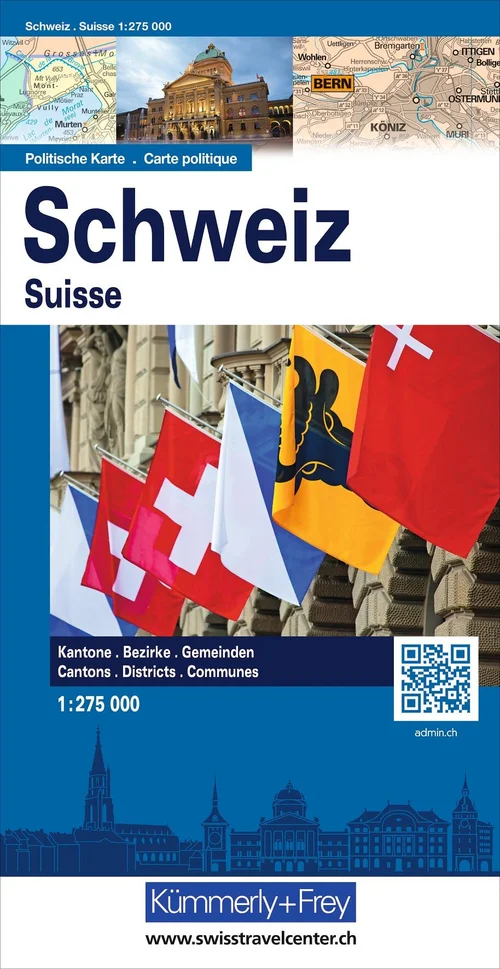 Suisse politique, carte synoptique 1:275 000 Suisse politique, carte synoptique 1:275 000