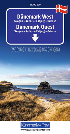 Denmark (West), road map 1:200 000