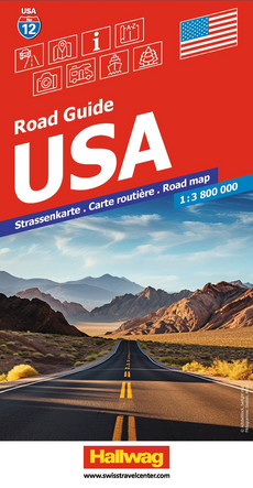 USA Strassenkarte 1:3,8 Mio. Road Guide No 12