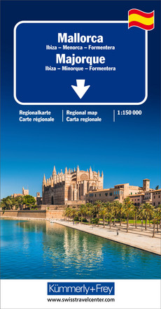 Espagne, Majorque, Carte routière 1:150'000