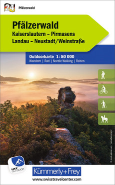 Pfälzerwald, Nr. 24, Outdoorkarte 1:50'000