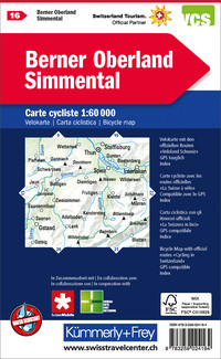 Switzerland, Bernese Oberland, Nr. 16, cycling map 1:60'000 Switzerland, Bernese Oberland, Nr. 16, cycling map 1:60'000