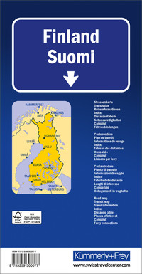 Kümmerly+Frey Strassenkarte Finnland 1:650.000 Kümmerly+Frey Strassenkarte Finnland 1:650.000