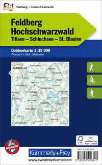 Germany, Feldberg - Black Forest, No. 26, Outdoor Map 1:35'000