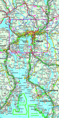 Norwegen Strassenkarte