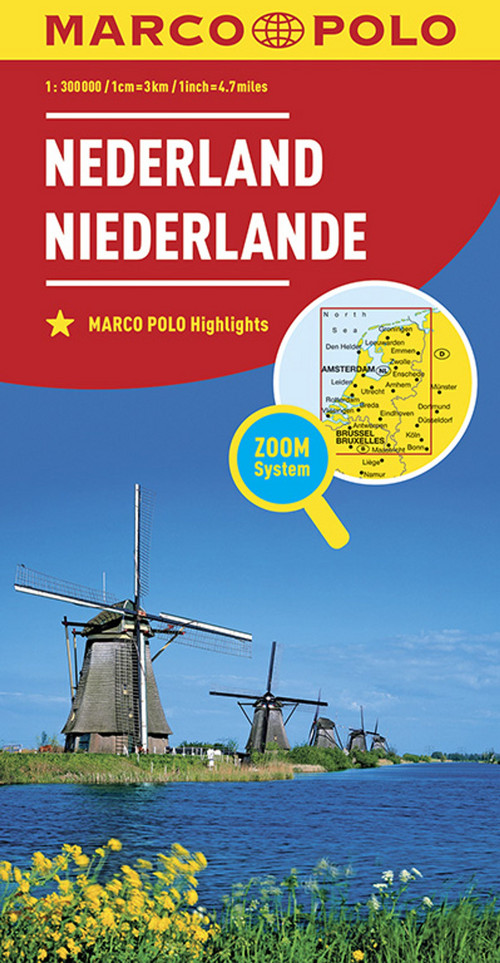 MARCO POLO Länderkarte Niederlande 1:300.000