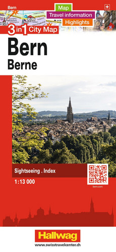 Swiss, Berne, 3 in 1 City Map 1:13'000