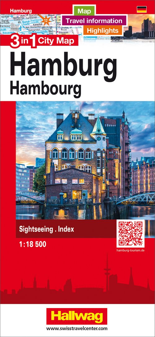 Hamburg 3 in 1 City Map 1:18 500