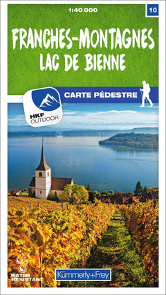 Schweiz, Franches-Montagnes - Lac de Bienne, Nr. 10, Wandertourenkarte 1:40'000