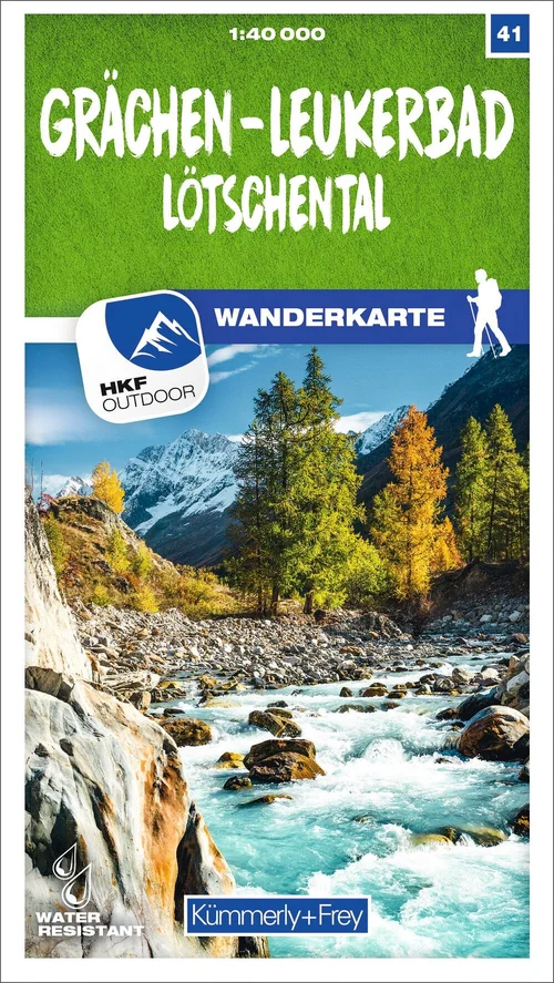 Schweiz, Grächen, Leukerbad, Lötschental, Nr. 41, Wanderkarte 1:40'000