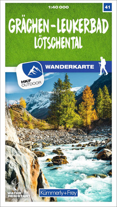 Schweiz, Grächen, Leukerbad, Lötschental, Nr. 41, Wanderkarte 1:40'000