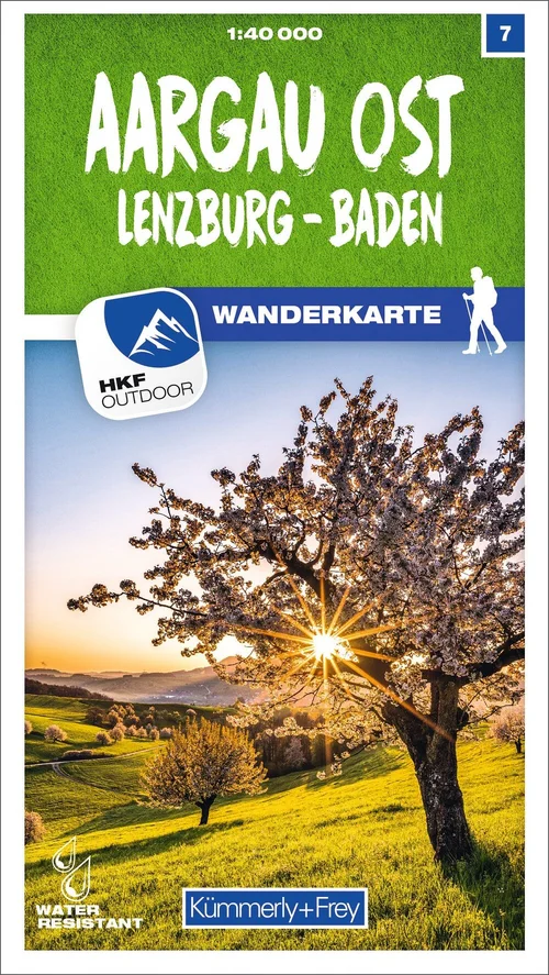 Schweiz, Aargau Ost, Nr. 7, Wanderkarte 1:40'000 Schweiz, Aargau Ost, Nr. 7, Wanderkarte 1:40'000