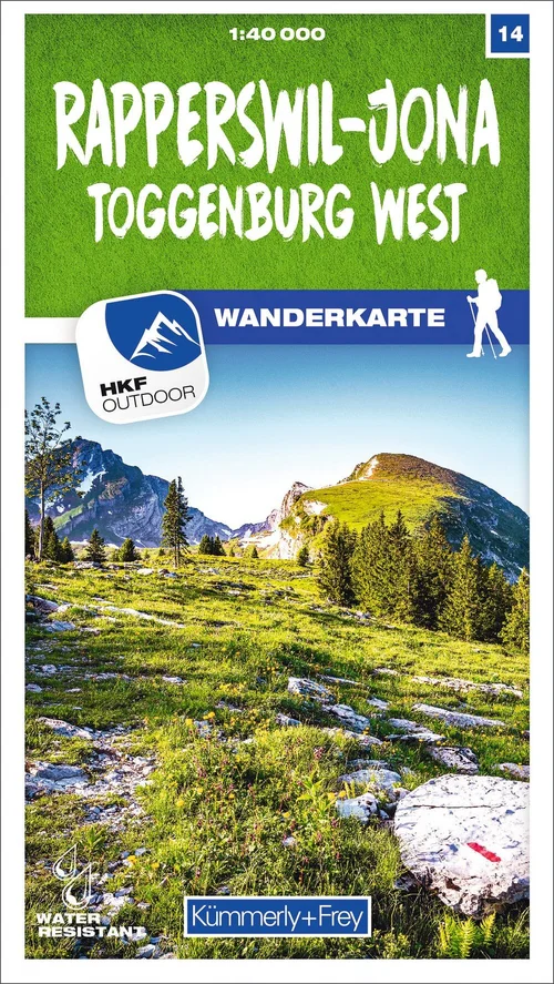 14 Rapperswil - Jona Toggenburg West 1:40 000