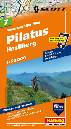 Schweiz, Pilatus-Hasliberg, Nr. 7, Mountainbike-Karte 1:50'000