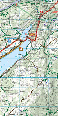 Suisse, Lausanne, Vallée de Joux, No. 14, carte cycliste 1:60'000 Suisse, Lausanne, Vallée de Joux, No. 14, carte cycliste 1:60'000