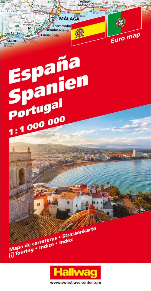 Spanien - Portugal Strassenkarte