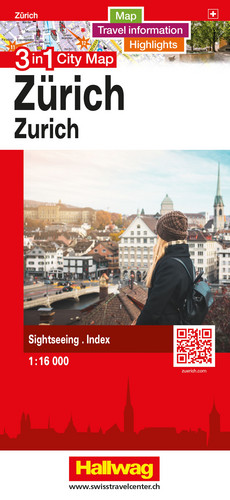 Schweiz, Zürich, 3 in 1 City Map 1:16'000