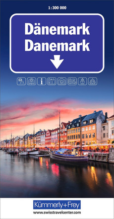 Denmark, Road map 1:300'000