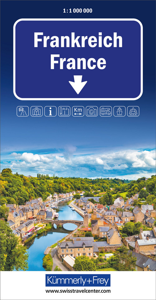 France, Road Map 1:1Mio.
