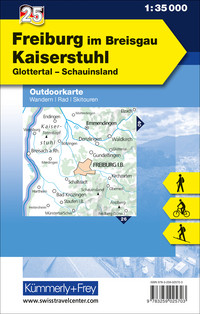Germany, Freiburg im Breisgau, No. 25, Outdoor map 1:35'000 Germany, Freiburg im Breisgau, No. 25, Outdoor map 1:35'000
