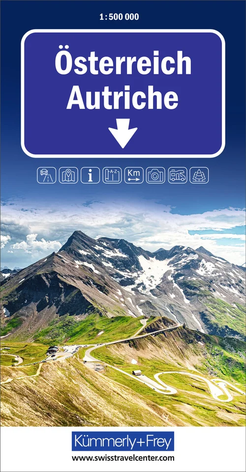 Austria Road Map 1:500 000
