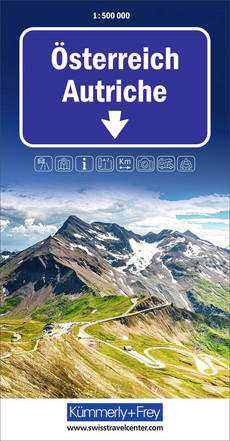 Austria Road Map 1:500 000