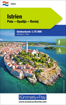 Croatia, Istria, Outdoor Map 1:75'000