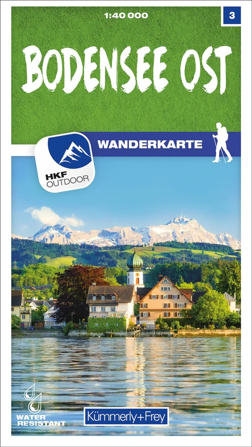 Suisse, Lac de Constance Est, No 3, Carte de randonnée 1:40 000