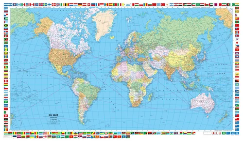 The World, Political Poster 1:50Mio.