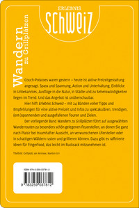 Suisse, randonnée vers des aires de barbecue, guide de randonnée Erlebnis Schweiz, édition allemande Suisse, randonnée vers des aires de barbecue, guide de randonnée Erlebnis Schweiz, édition allemande