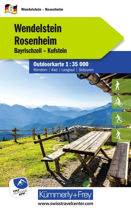 Germany, Wendelstein - Rosenheim, Nr. 6, Outdoor map 1:35'000 Germany, Wendelstein - Rosenheim, Nr. 6, Outdoor map 1:35'000