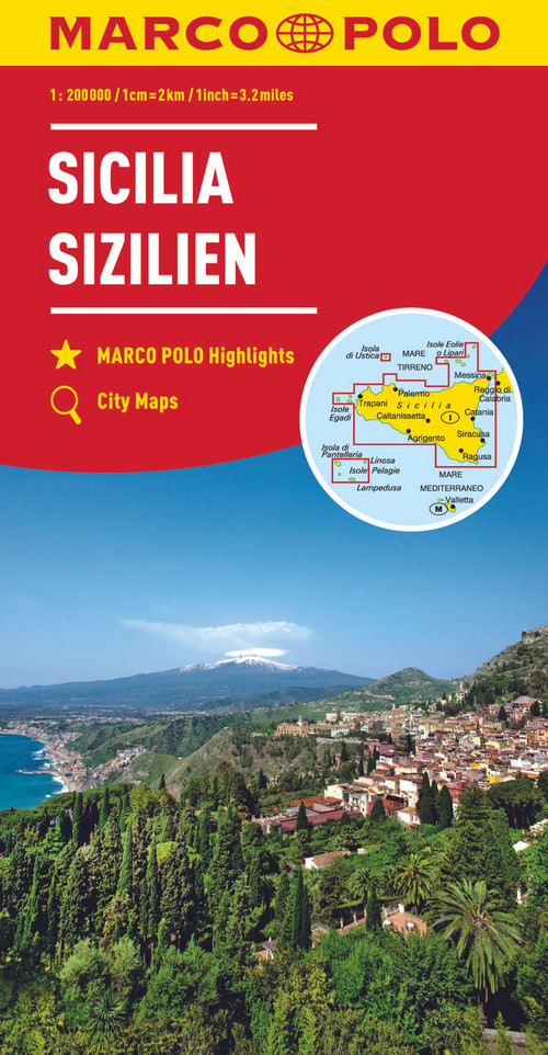 MARCO POLO Regionalkarte Italien 14 Sizilien 1:200.000