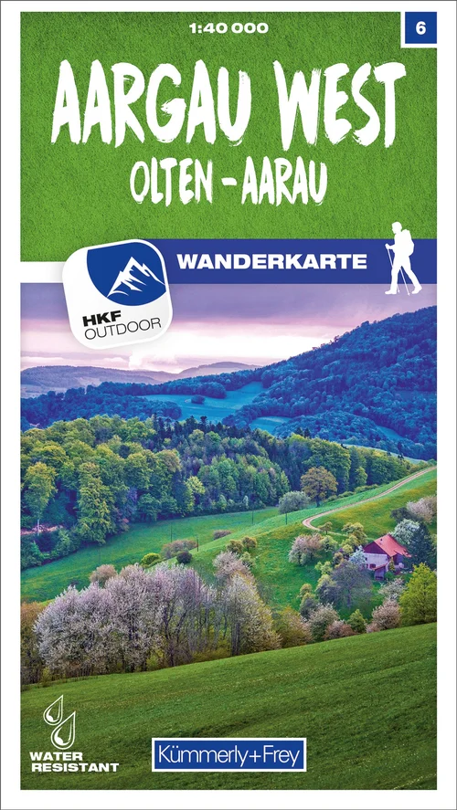 Schweiz, Aargau West, Nr. 6, Wanderkarte 1:40'000