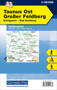 Germany, Taunus East, Grosser Feldberg, Nr. 33, Outdoor map 1:35'000 Germany, Taunus East, Grosser Feldberg, Nr. 33, Outdoor map 1:35'000