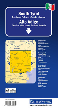 Italien, Südtirol, Nr. 03, Regionalstrassenkarte 1:200'000 Italien, Südtirol, Nr. 03, Regionalstrassenkarte 1:200'000