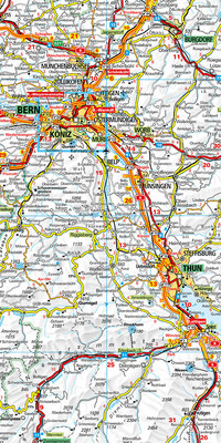 Switzerland TCS Road Map Poster