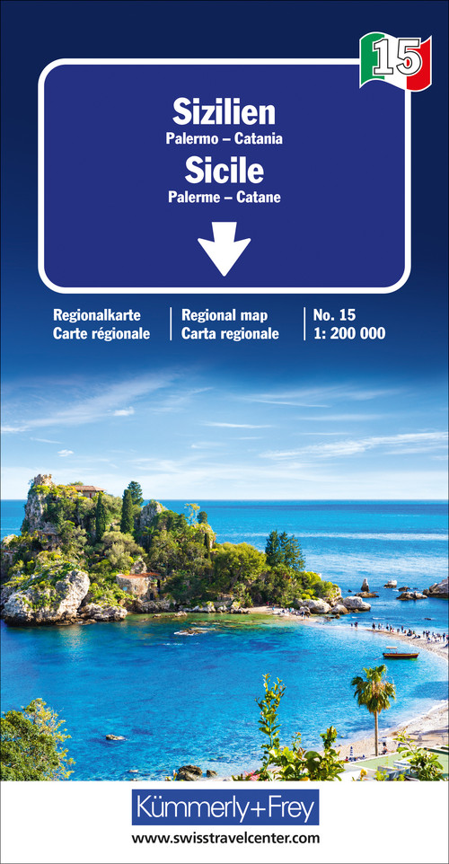 15 - Sizilien Regionalkarte Italien 1:200 000